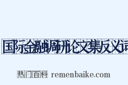 国际金融调研论文集反义词是什么意思的图片